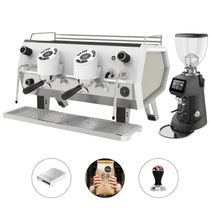 Sanremo D8 Pro 2 Group + SR64 EVO Pro Sense (Grind by Weight) Commercial Bundle Kit