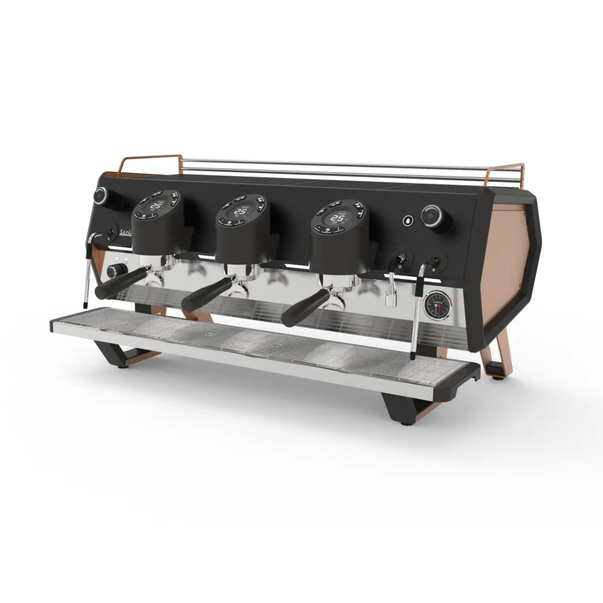 Sanremo D8 Pro 3 Group Espresso Machine - PID & Pre-infusion Black and Copper Gold