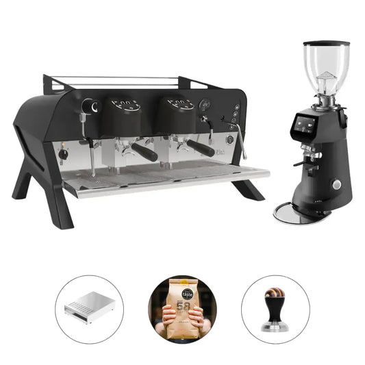 Sanremo F18 Single Boiler 2 Group Espresso Machine + SR83 E Pro Grinder - Commercial Bundle Kit