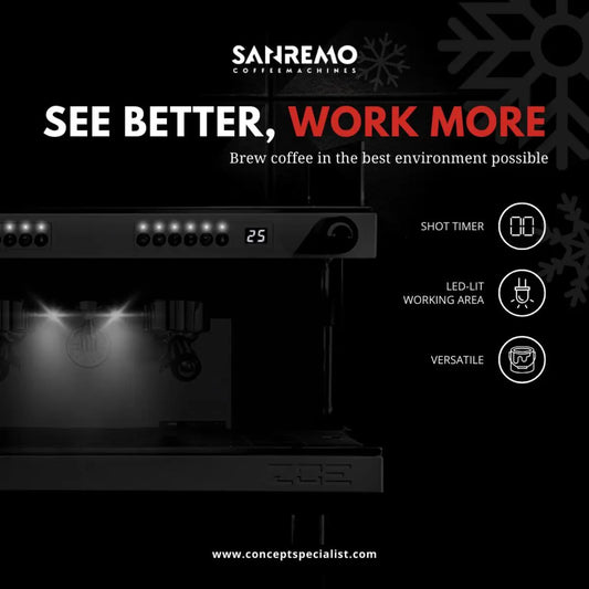 Sanremo LED Lighting for F18 SB and D8 Espresso Machines