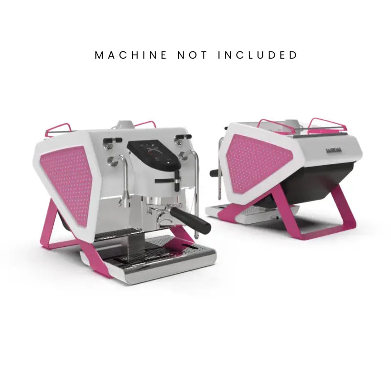 Sanremo Studded Panel for YOU Espresso Machine Fuchsia leather with nickel studs
