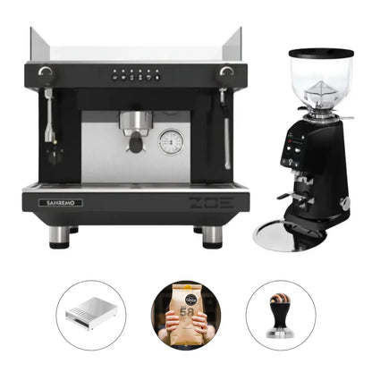 Sanremo Zoe SED 1 Group Espresso Machine + Fiorenzato F4 EVO Grinder - Commercial Bundle Kit
