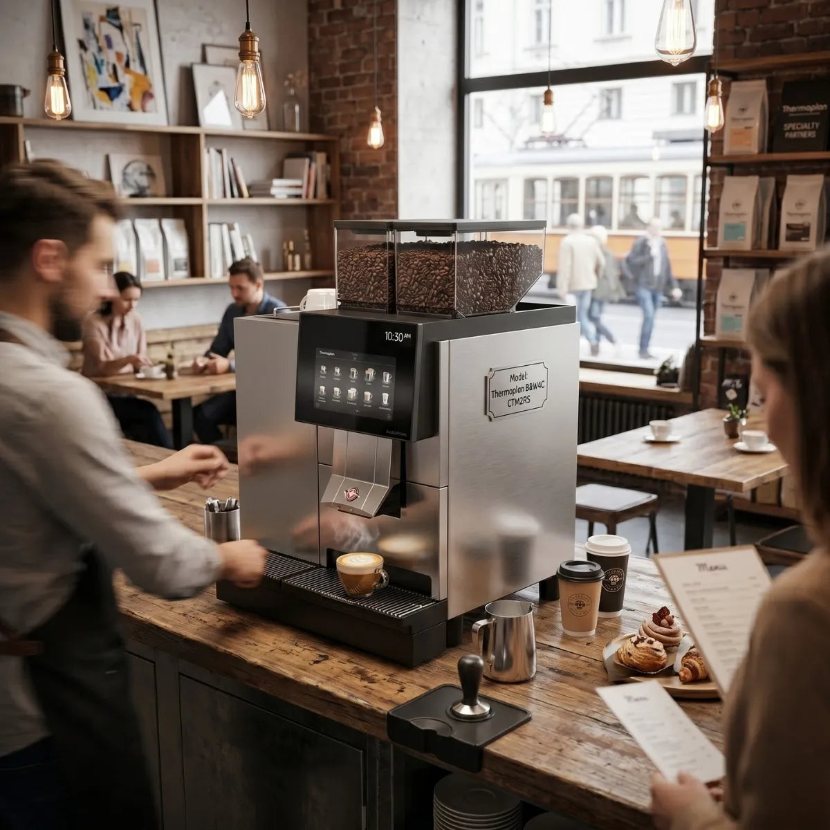 Thermoplan B&W4 compact CTM2RS Espresso Machine - Bean to Cup, Fully Automatic - Espresso Machine - Prime Coffee Suppliers