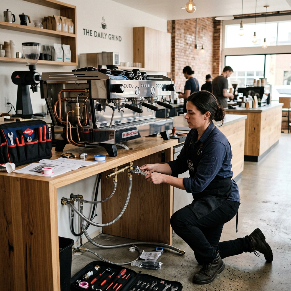 Traditional Espresso Machine Installation