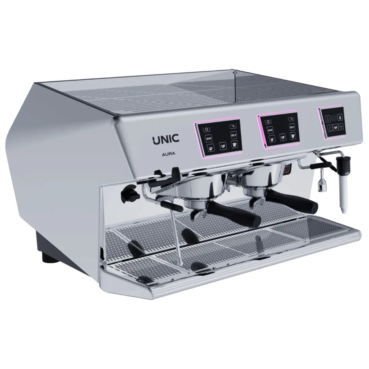 UNIC Aura Espresso Machine - Dosamat, Steamair + 250-600 Cups per Day - Espresso Machine - Prime Coffee Suppliers