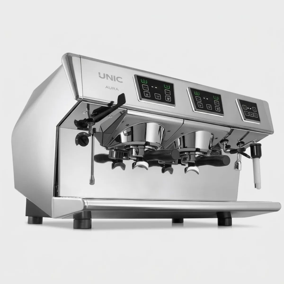 UNIC Aura Espresso Machine - Dosamat, Steamair + 250-600 Cups per Day - Espresso Machine - Prime Coffee Suppliers