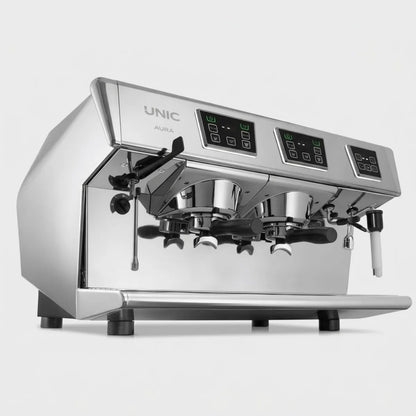 UNIC Aura Espresso Machine - Dosamat, Steamair + 250-600 Cups per Day - Espresso Machine - Prime Coffee Suppliers