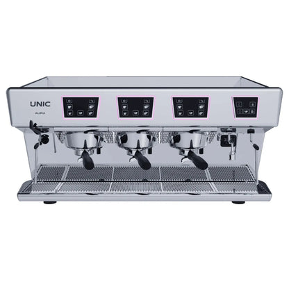 UNIC Aura Espresso Machine - Dosamat, Steamair + 250-600 Cups per Day - Espresso Machine - Prime Coffee Suppliers