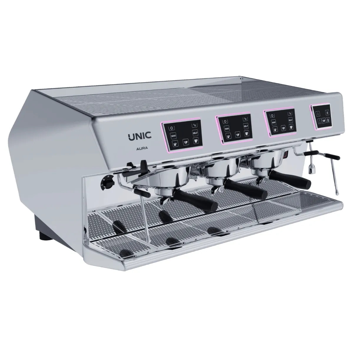 UNIC Aura Espresso Machine - Dosamat, Steamair + 250-600 Cups per Day - Espresso Machine - Prime Coffee Suppliers