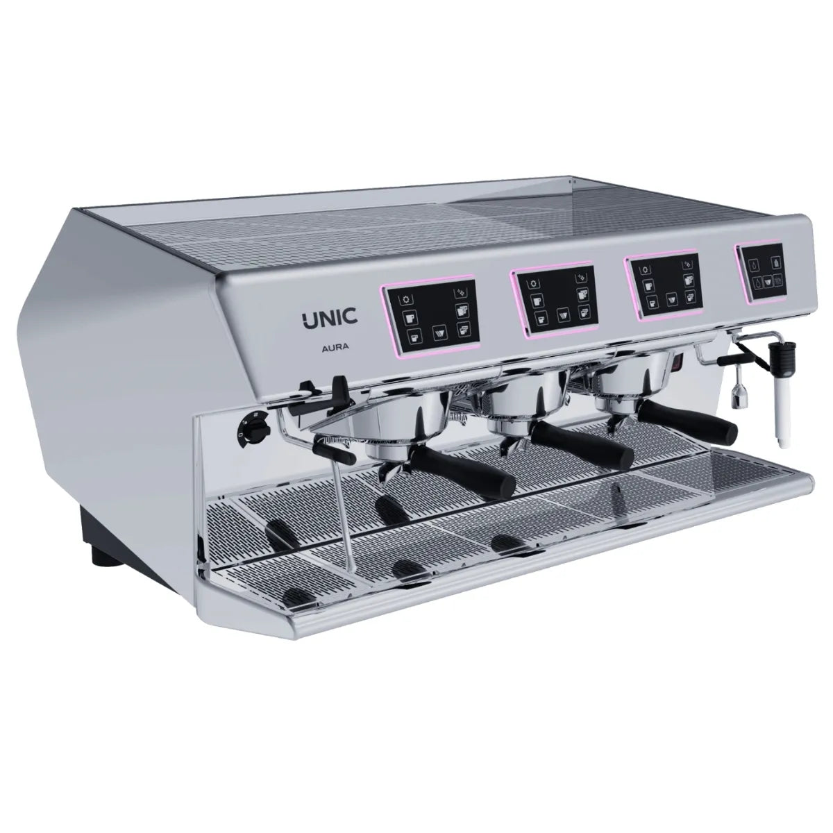 UNIC Aura Espresso Machine - Dosamat, Steamair + 250-600 Cups per Day - Espresso Machine - Prime Coffee Suppliers
