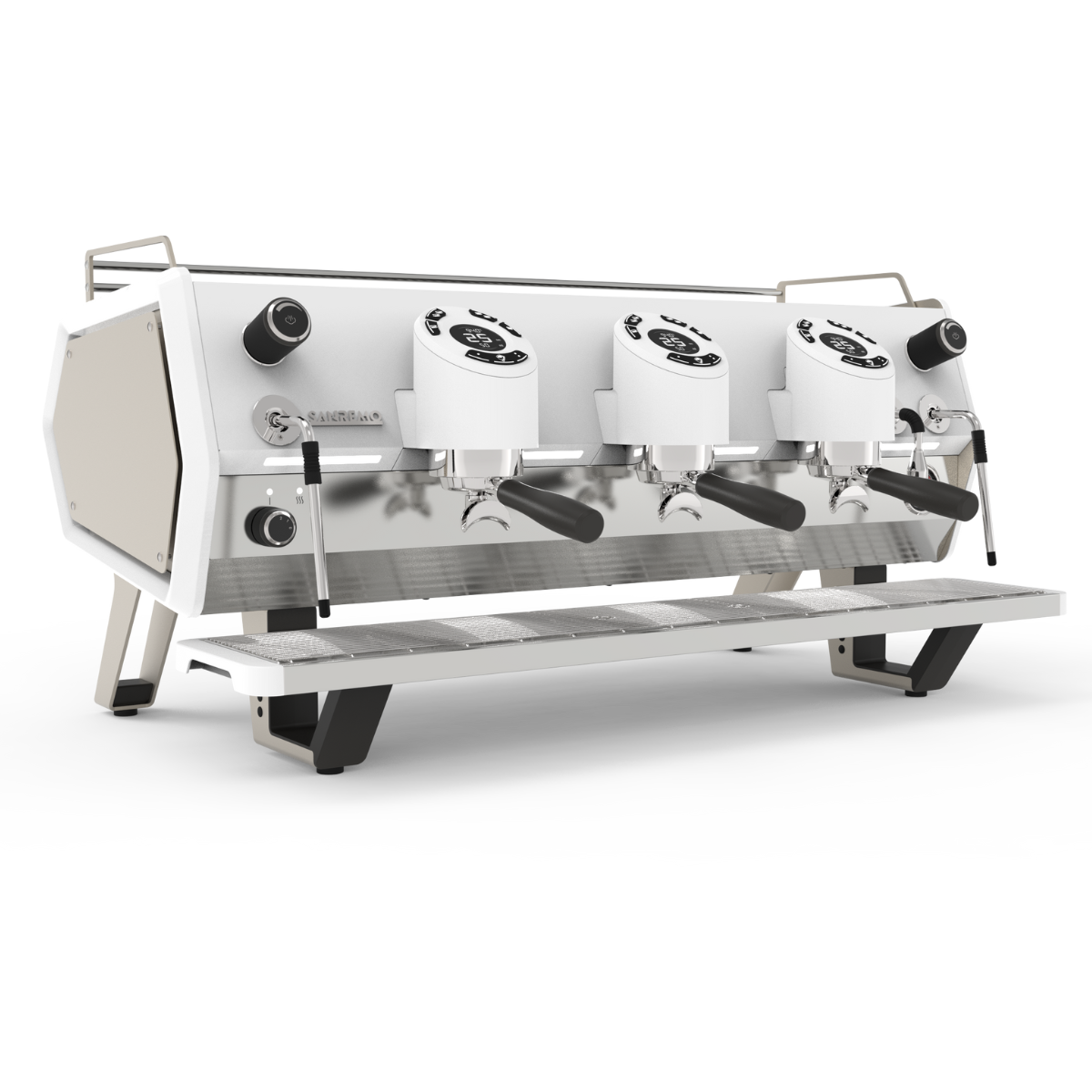 Sanremo D8 3 Group Espresso Machine in Champagne White - Prime Coffee Suppliers