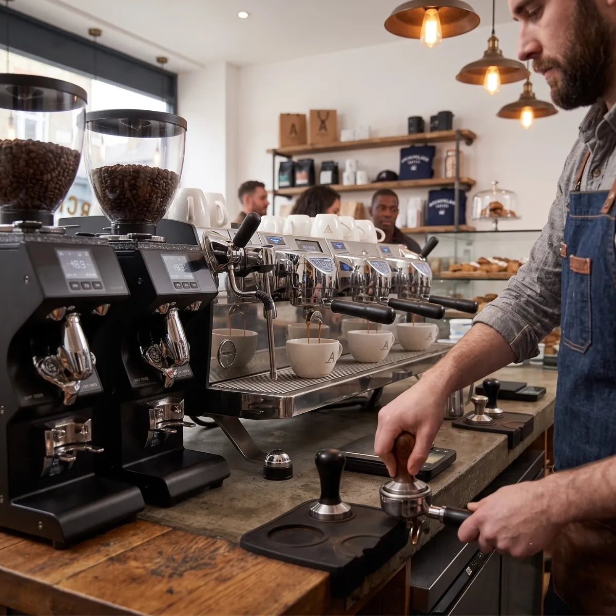Victoria Arduino Black Eagle VA388 Espresso Machine + Mythos MY85 Grinder Commercial Bundle Kit - Prime Coffee Suppliers