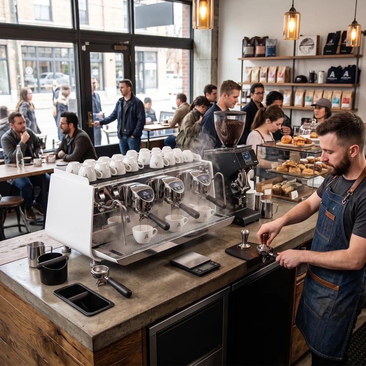 Victoria Arduino Eagle One Espresso Machine + Mythos MY75 Grinder Commercial Bundle Kit - Prime Coffee Suppliers