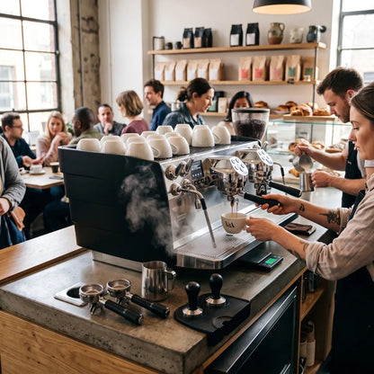 Victoria Arduino Eagle Tempo Digit Single-boiler Espresso Machine Black 2 Group - Prime Coffee Suppliers