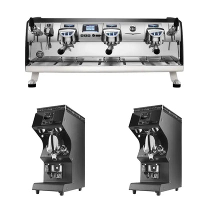 Victoria Arduino Black Eagle VA388 Espresso Machine + Mythos MY85 Grinder Commercial Bundle Kit