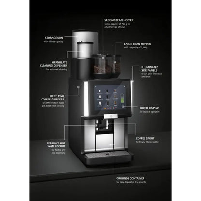 WMF 1500 F Fully Automatic Bean to Cup Coffee Machine Features