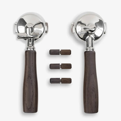 Weidemann Manufaktur Wooden Handle Kit for Sanremo YOU Espresso Machine With Portafilter Smoked Oak