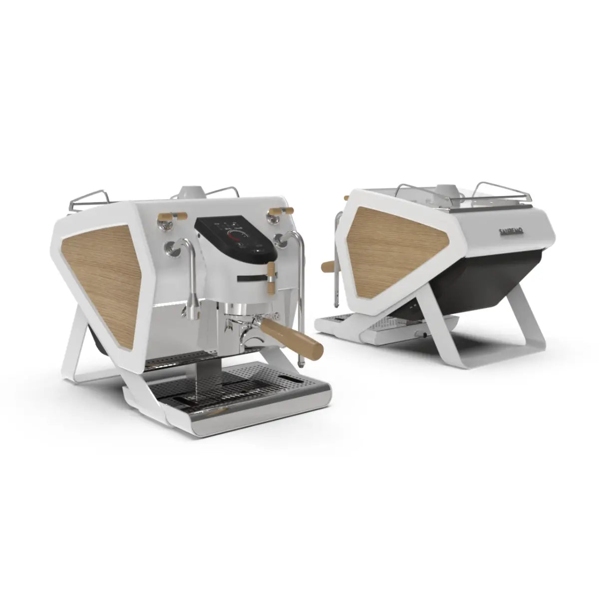 Weidemann Manufaktur Magnetic Wooden Side Panels for Sanremo YOU Espresso Machine White Wood