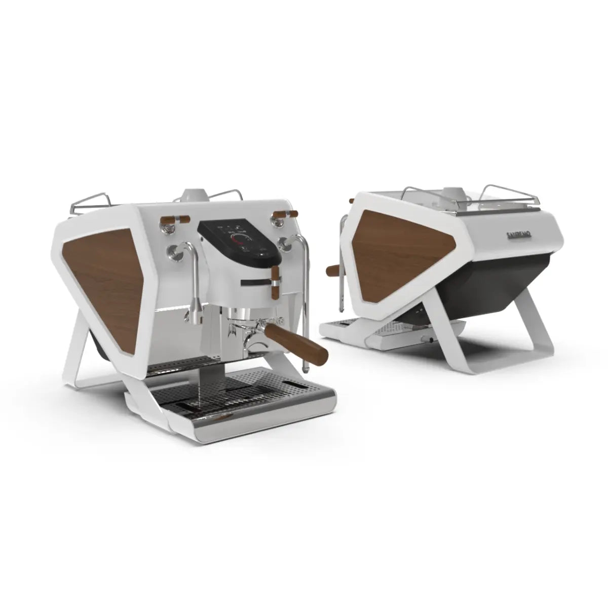 Weidemann Manufaktur Magnetic Wooden Side Panels for Sanremo YOU Espresso Machine White Wood
