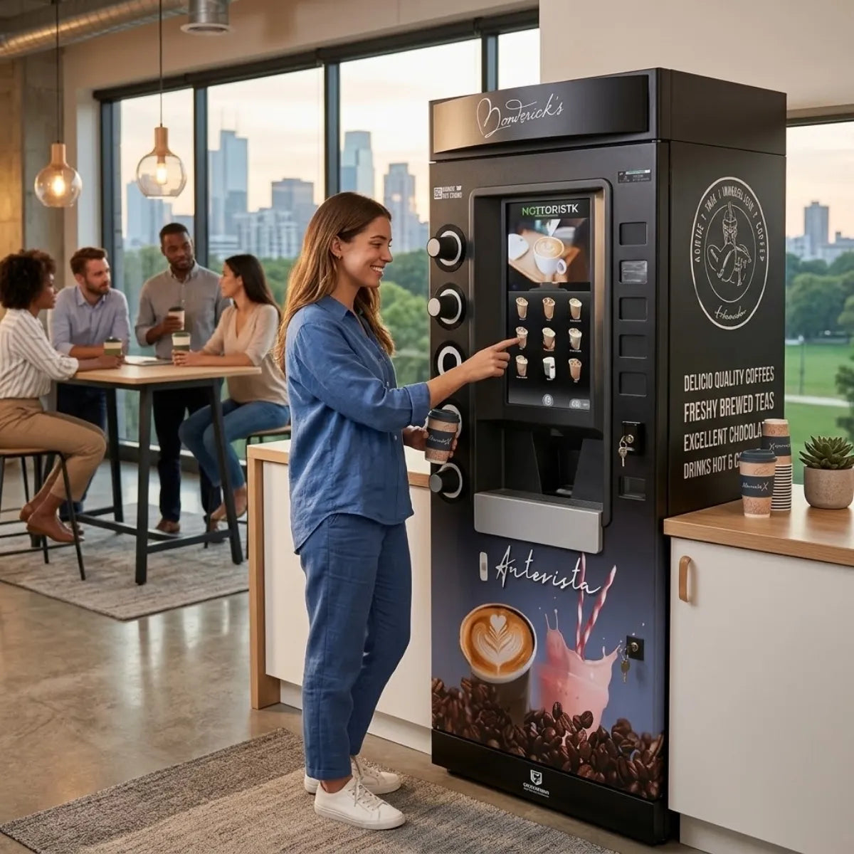  Westomatic Autorista X Coffee Machine - Bean to Cup + 120+ Cups per Day - Coffee Vending Machine - Prime Coffee Suppliers