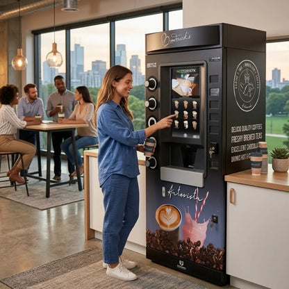  Westomatic Autorista X Coffee Machine - Bean to Cup + 120+ Cups per Day - Coffee Vending Machine - Prime Coffee Suppliers