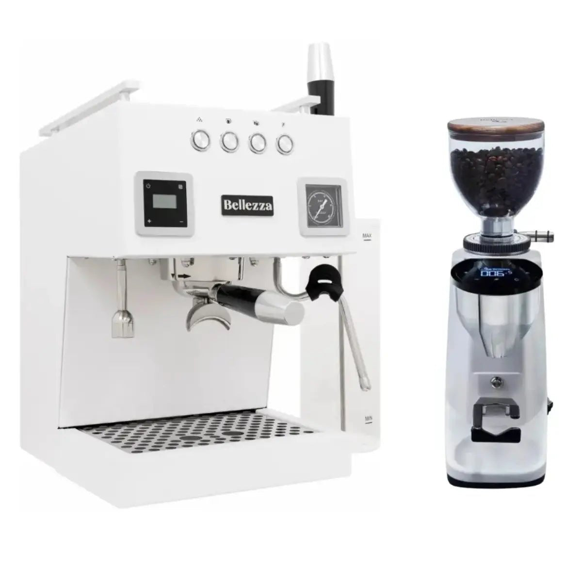 Bellezza - Bellezza Home Espresso Bundle - Bellona Dual Boiler Espresso & Piccola Grinder - Espresso Machine - Prime Coffee Suppliers