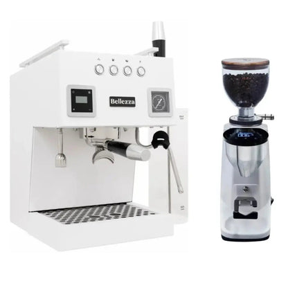 Bellezza - Bellezza Home Espresso Bundle - Bellona Dual Boiler Espresso & Piccola Grinder - Espresso Machine - Prime Coffee Suppliers