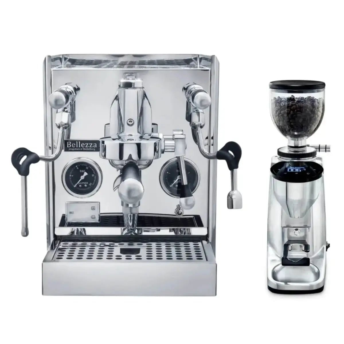 Bellezza - Bellezza Home Espresso Bundle - Francesca and Francesca Leva Espresso & Piccola Grinder - Espresso Machine - Prime Coffee Suppliers
