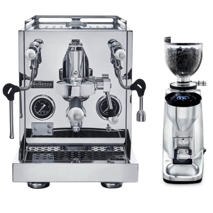 Bellezza - Bellezza Home Espresso Bundle - Inizio R and Inizio R Leva Espresso & Piccola Grinder - Espresso Machine - Prime Coffee Suppliers