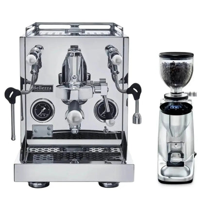Bellezza - Bellezza Home Espresso Bundle - Inizio V and Inizio V Leva Espresso & Piccola Grinder - Espresso Machine - Prime Coffee Suppliers