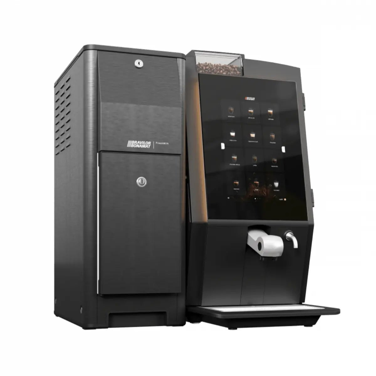 Bravilor - Bravilor Esprecious 11L Fresh Milk, Bean to Cup Coffee & Espresso Machine + Instant Canister - Coffee Machine - Prime Coffee Suppliers
