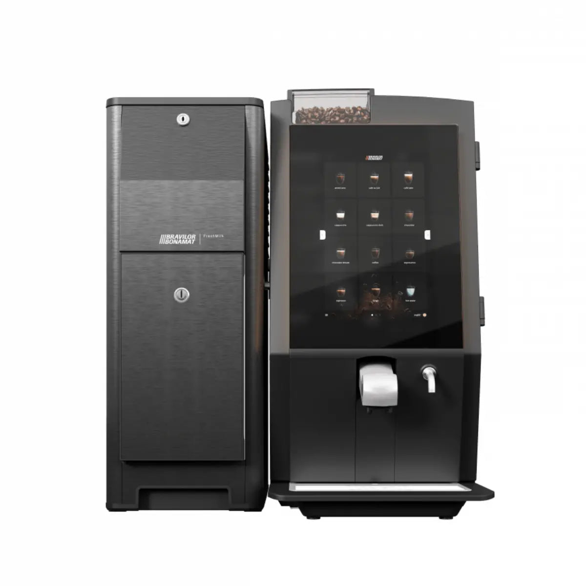 Bravilor - Bravilor Esprecious 11L Fresh Milk, Bean to Cup Coffee & Espresso Machine + Instant Canister - Coffee Machine - Prime Coffee Suppliers