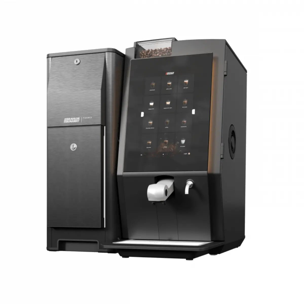 Bravilor - Bravilor Esprecious 11L Fresh Milk, Bean to Cup Coffee & Espresso Machine + Instant Canister - Coffee Machine - Prime Coffee Suppliers