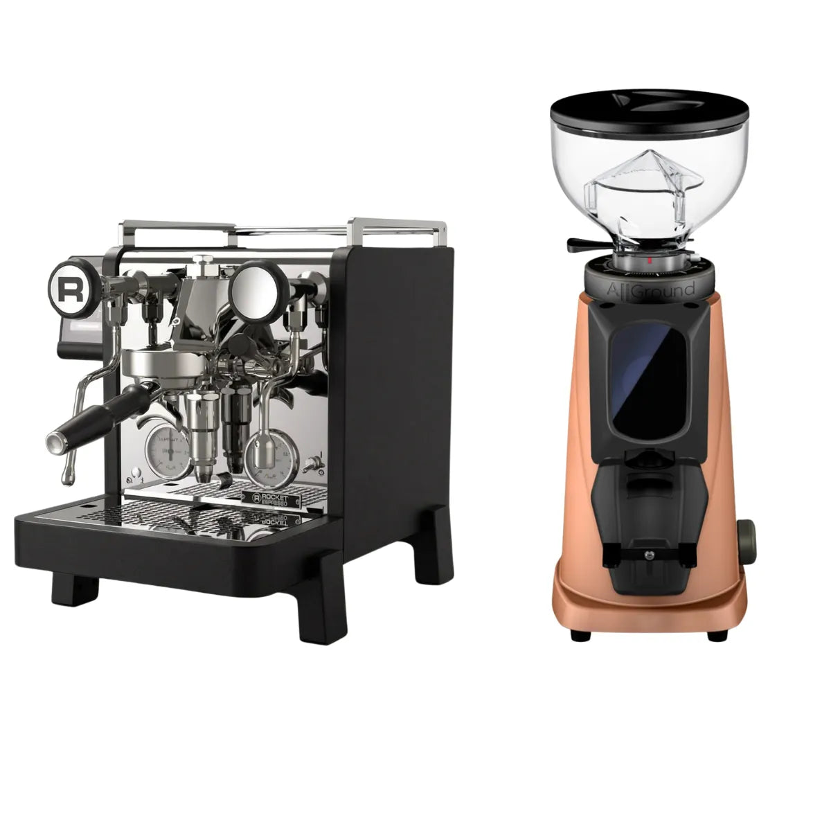 Rocket Espresso R58 Tune Espresso Machine + Fiorenzato All Ground Sense Espresso Grinder - Prime Coffee Suppliers Bundle Kit