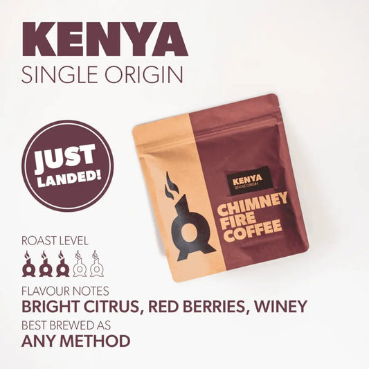 Chimney Fire - Chimney Fire Kenya Coffee Beans - Bright Citrus, Red Berries, Winey - Coffee Beans - Prime Coffee Suppliers