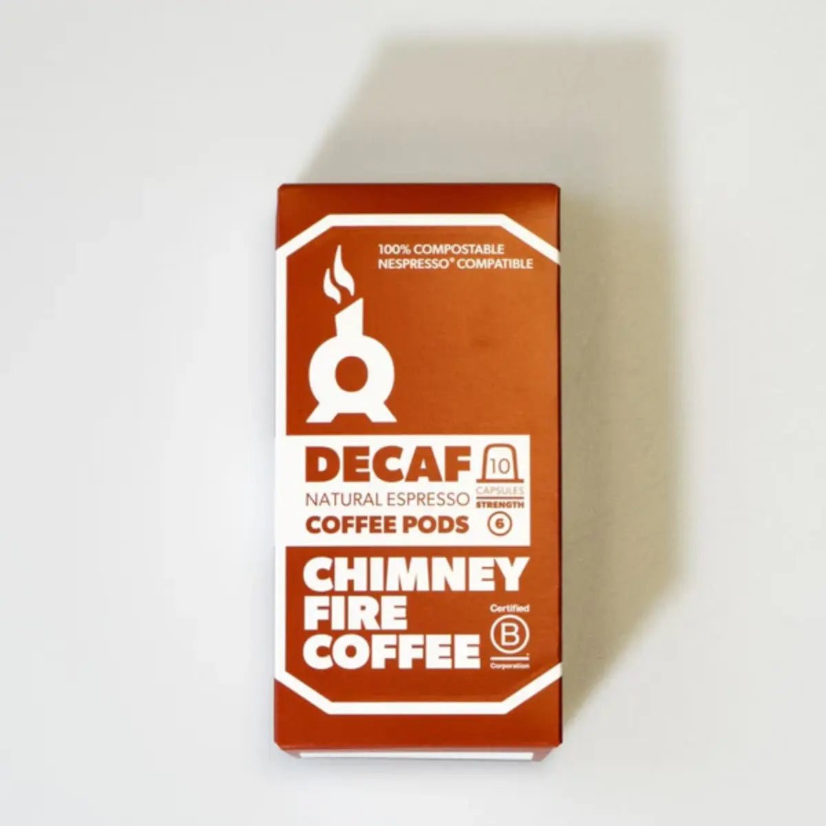 Chimney Fire - Chimney Fire Nespresso Compatible Decaf Pods - 1 Pack (10 Pods) - Coffee Beans - Prime Coffee Suppliers