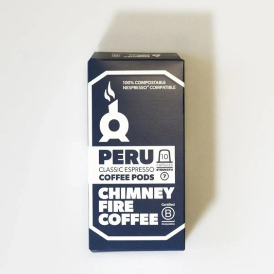Chimney Fire - Chimney Fire Nespresso Compatible Decaf Pods - 1 Pack (10 Pods) - Coffee Beans - Prime Coffee Suppliers