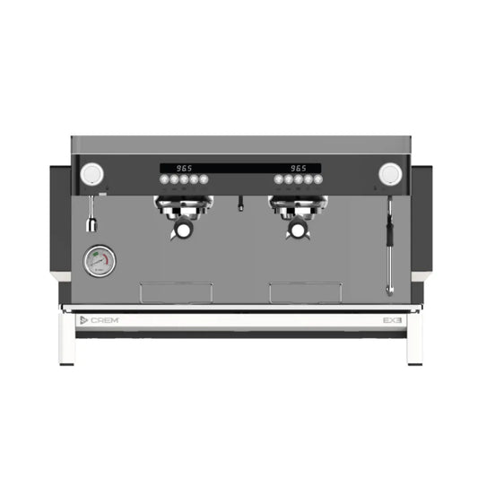 CREM - CREM EX3 2 Group Display Espresso Machine 11.5 Litres - Black/White Takeaway - Espresso Machine - Prime Coffee Suppliers