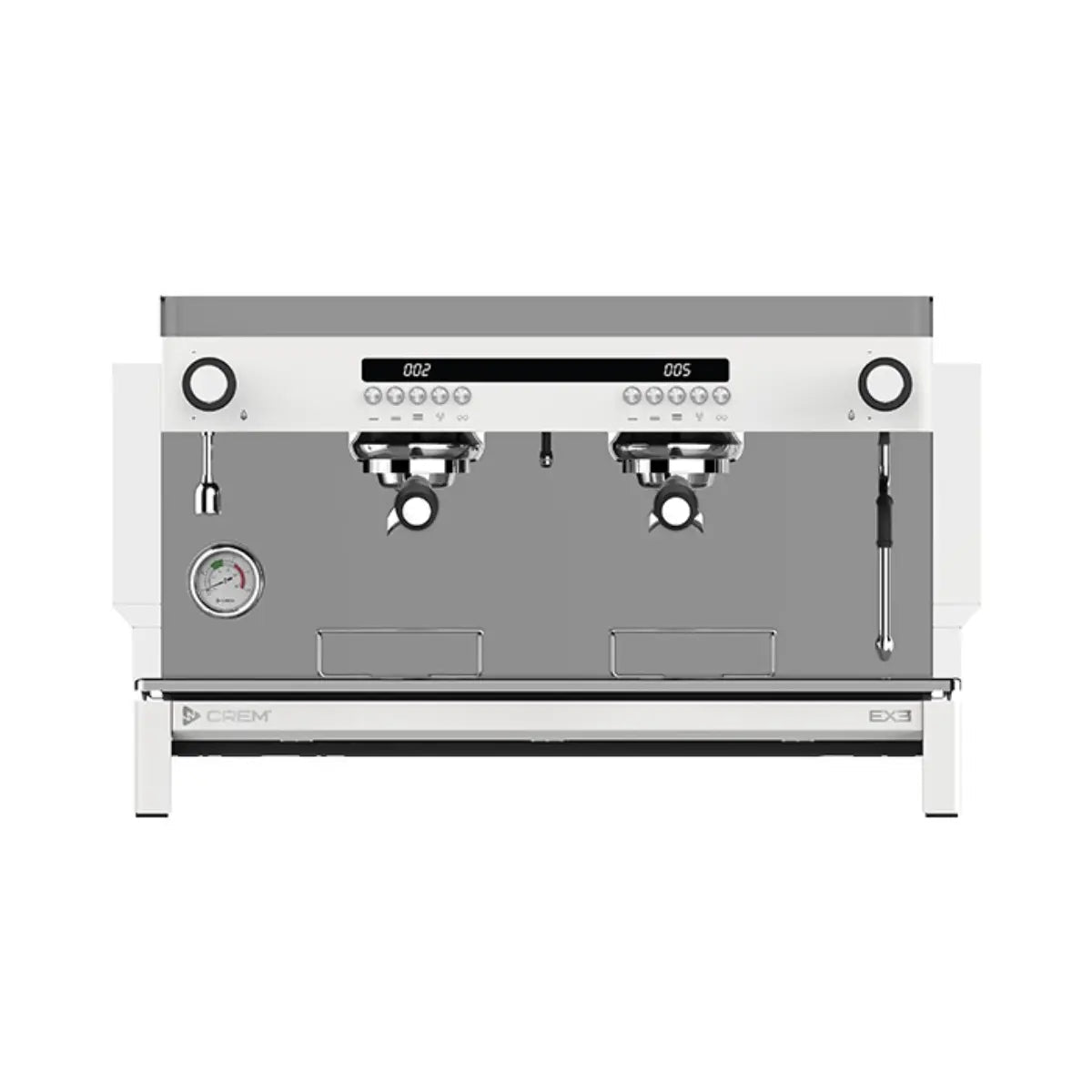 CREM EX3 2 Group Display Espresso Machine 11.5 Litres - Black/White Takeaway - Espresso Machine - Prime Coffee Suppliers