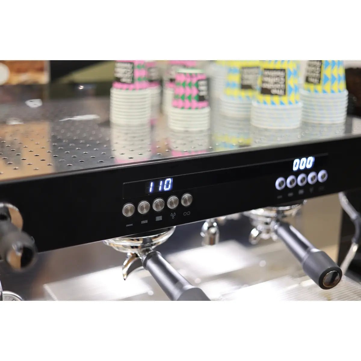 CREM EX3 2 Group Display Espresso Machine 11.5 Litres - Black/White Takeaway - Espresso Machine - Prime Coffee Suppliers
