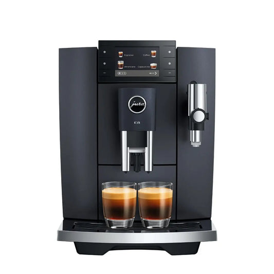 JURA E8 Automatic Bean to Cup Espresso Machine - Cosmic Black - Prime Coffee Suppliers