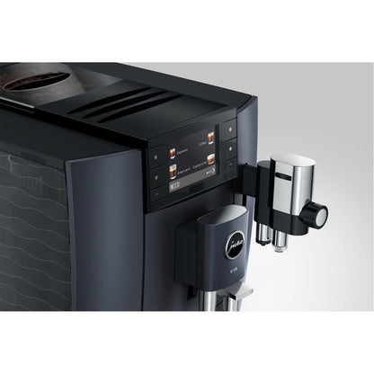JURA E8 Automatic Bean to Cup Espresso Machine - Cosmic Black Intuitive Screen