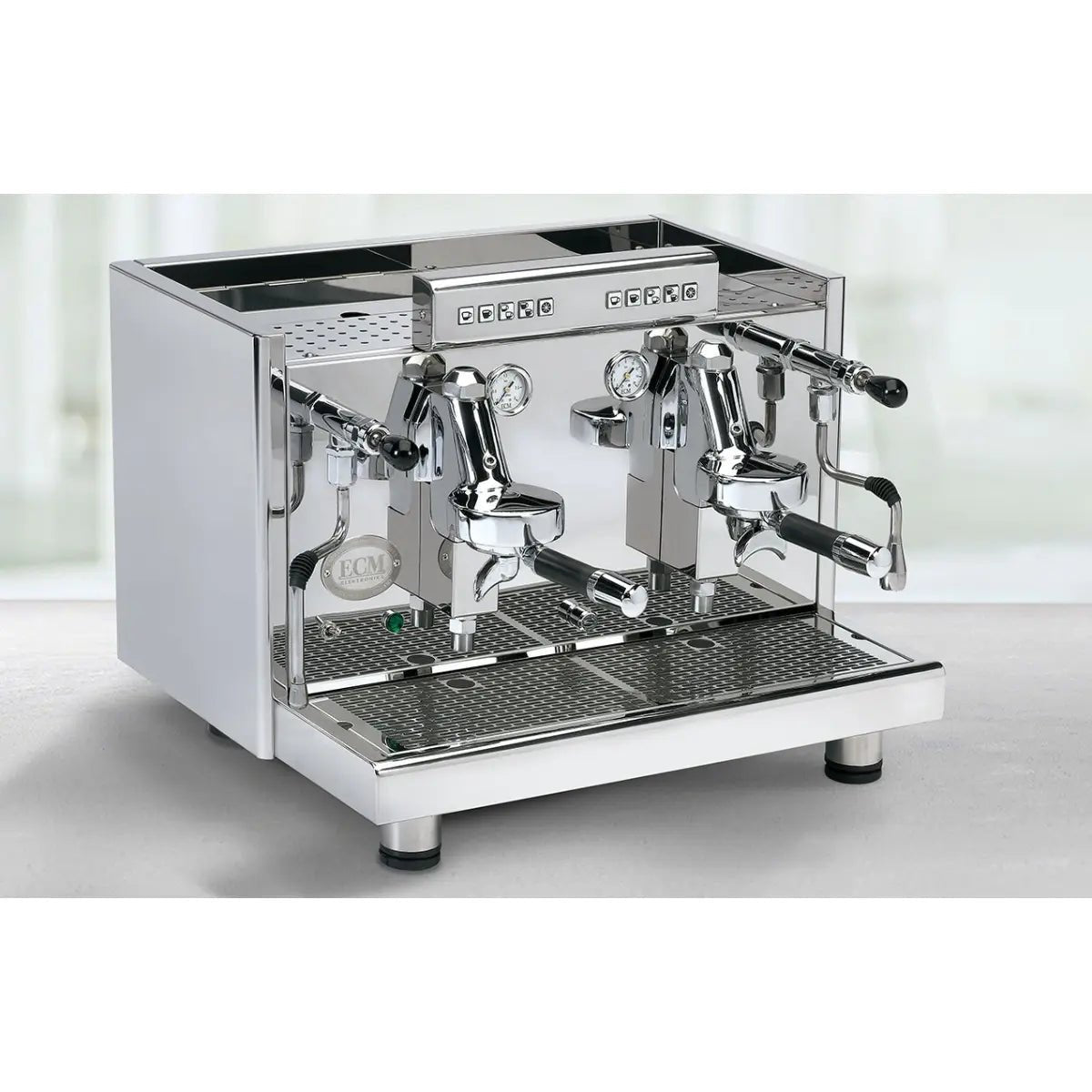ECM - ECM Elektronika Profi Due 2 Group Espresso Machine + Heat Exchanger - Espresso Machine - Prime Coffee Suppliers