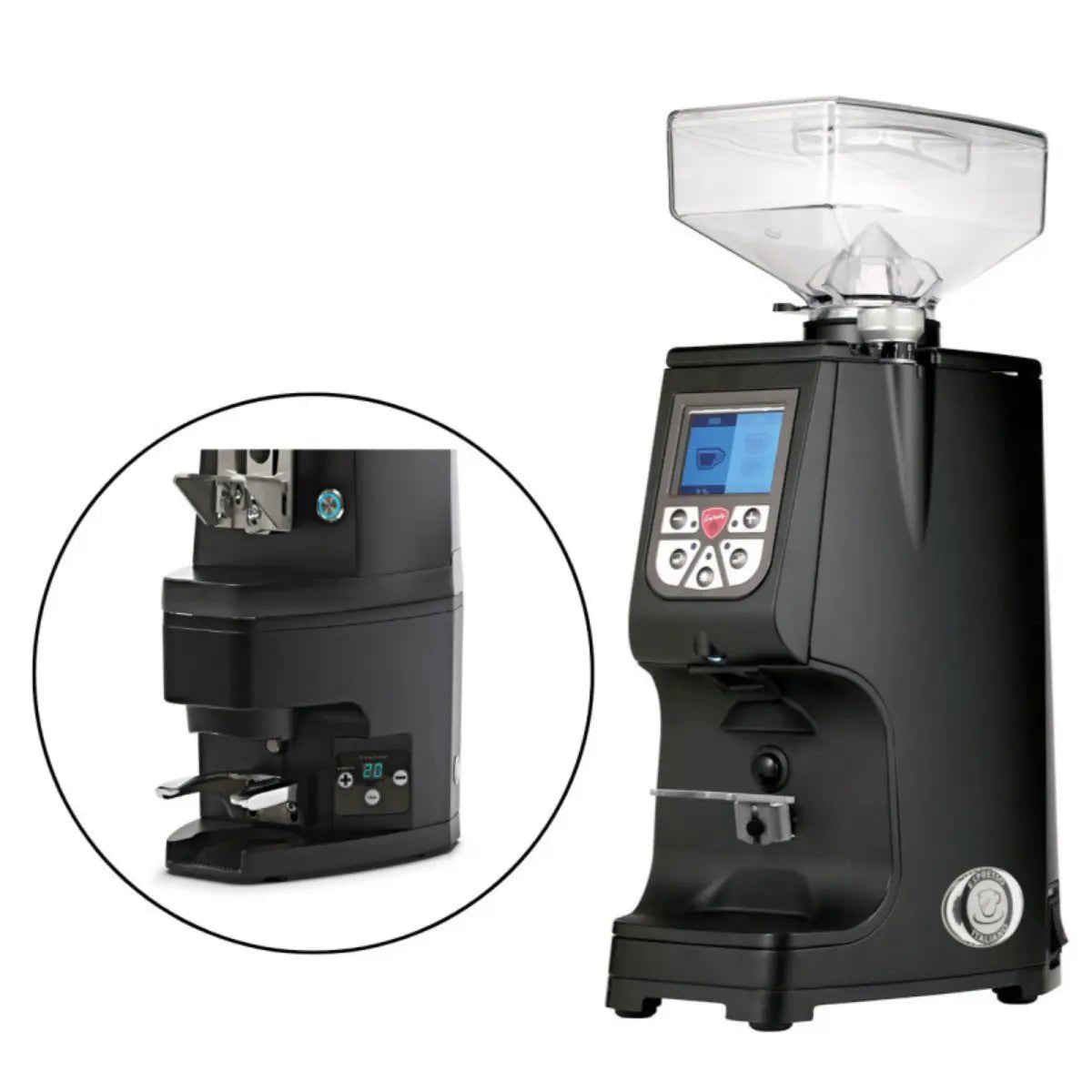 JESUK - Eureka Atom 60 Espresso Grinder + Eureka Atom Automatic Tamper - Black - Espresso Grinder - Prime Coffee Suppliers