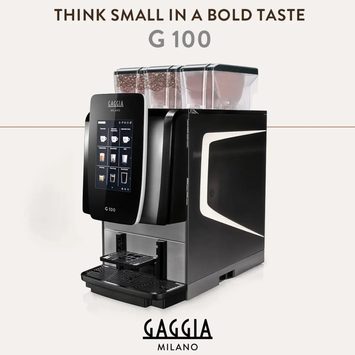 Gaggia - Gaggia Milano G100 Compact Bean - to - Cup Coffee Machine - Dual Blend Capability - Coffee Machine - Prime Coffee Suppliers
