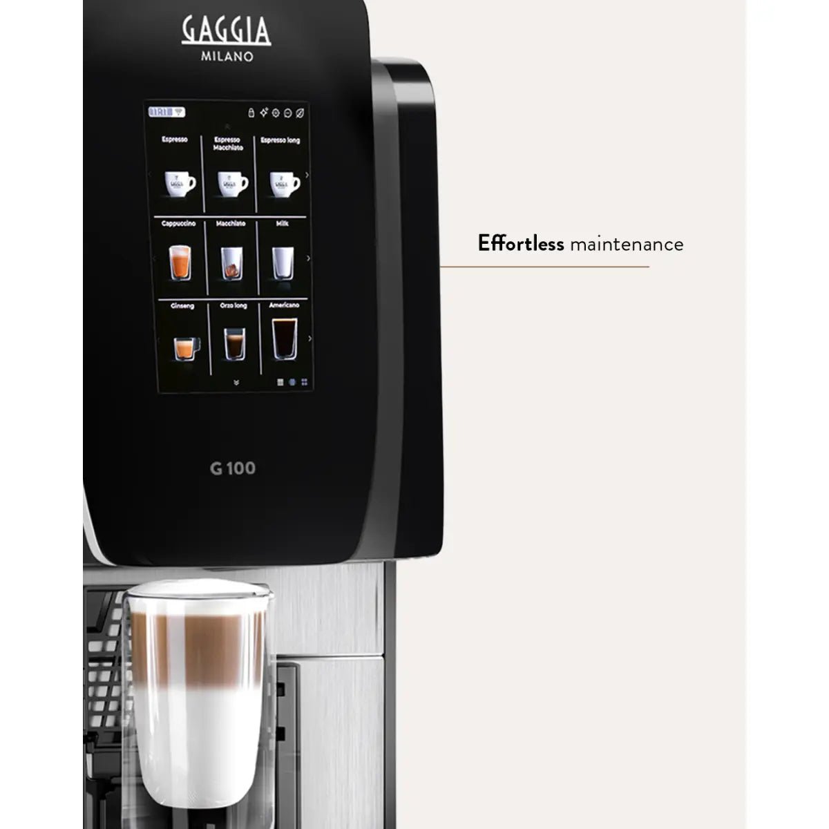 Gaggia - Gaggia Milano G100 Compact Bean - to - Cup Coffee Machine - Dual Blend Capability - Coffee Machine - Prime Coffee Suppliers