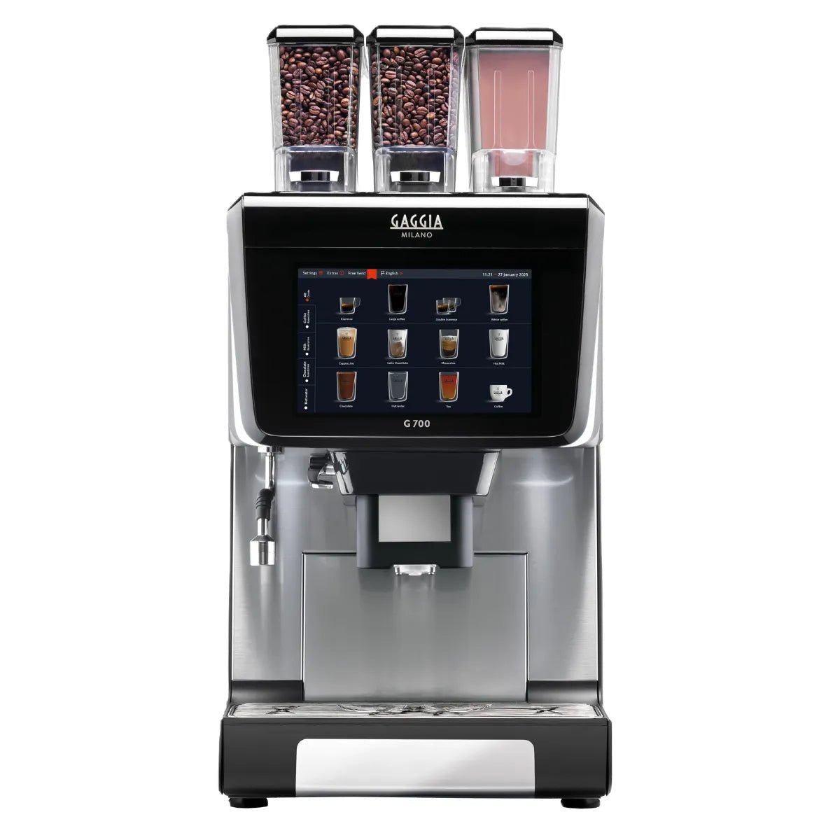 Gaggia - Gaggia Milano G700 Premium 300 - Cup Bean - to - Cup Espresso Machine - with 10" Touchscreen - Coffee Machine - Prime Coffee Suppliers