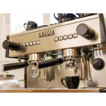 Gaggia Milano La Nera 2 Group Espresso Machine -  Stainless Steel With Copper Boiler and Smartia Connect - Prime Coffee