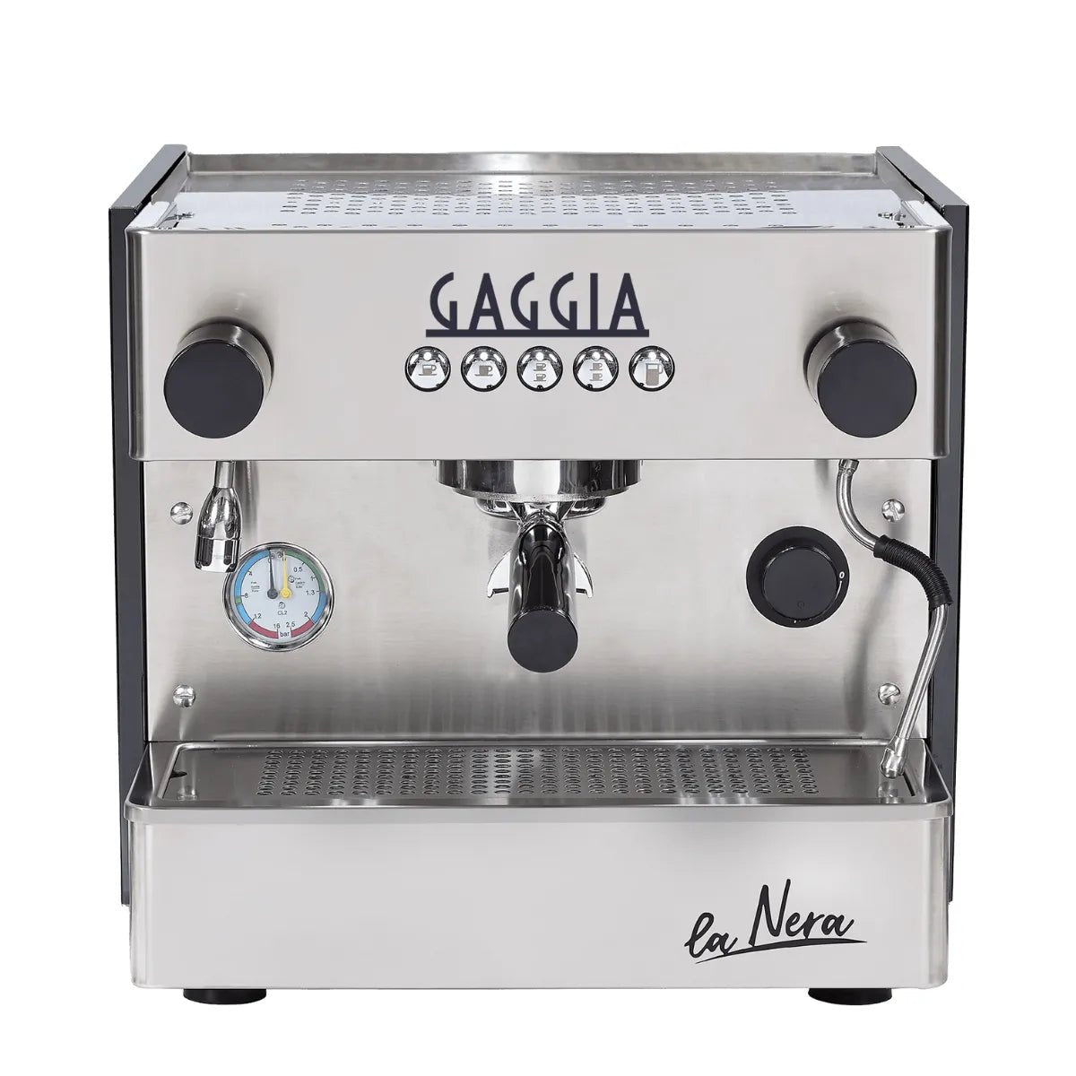 Gaggia Milano La Nera 2 Group Espresso Machine -  Stainless Steel With Copper Boiler and Smartia Connect - Prime Coffee