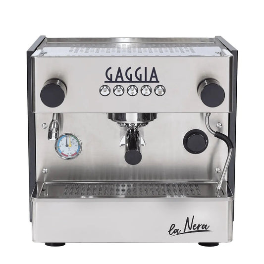 Gaggia - Gaggia Milano La Nera Stainless Steel, Copper Boiler with Smartia Connect Espresso Machine - Espresso Machine - Prime Coffee Suppliers